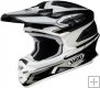 Shoei VFX-W Dash TC-5 Helmet - Black/White 0145-7005-03X